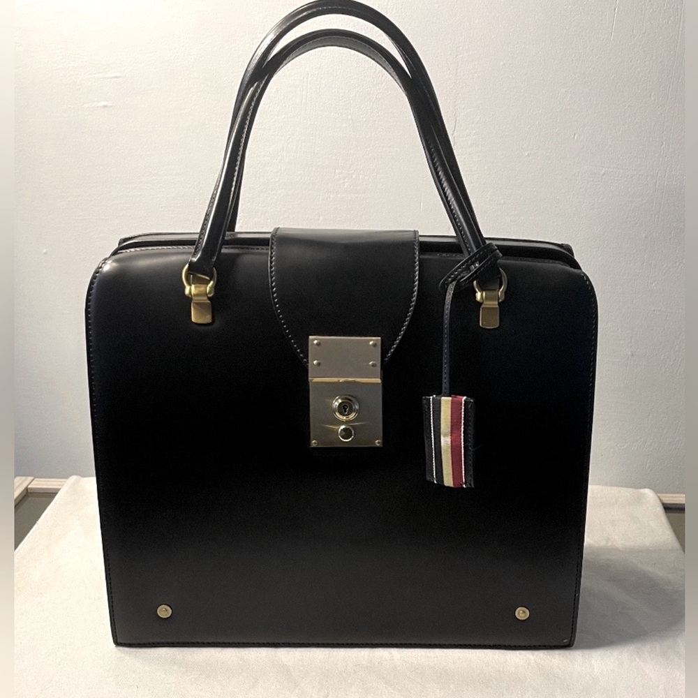 CALF LEATHER THOM BROWNE BAG Doctor Bag